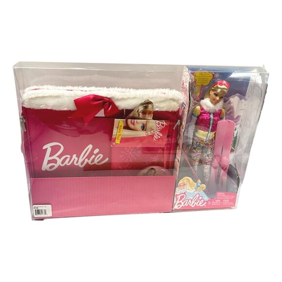 Barbie Doll Set I Can Be Skier and Winter Wonderland Ski Accessory Case New 2011 - Picture 2 of 11